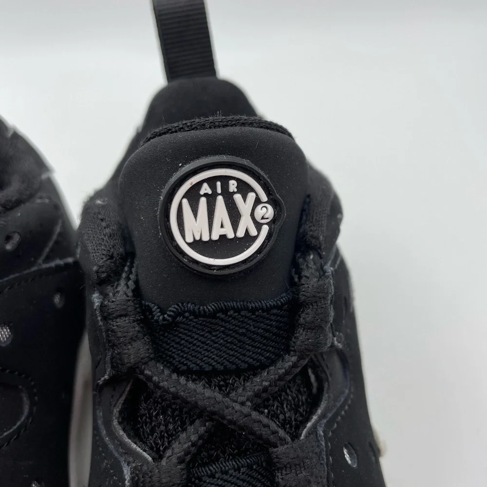 Nike Airmax 2 baby black suede sneakers size 4C